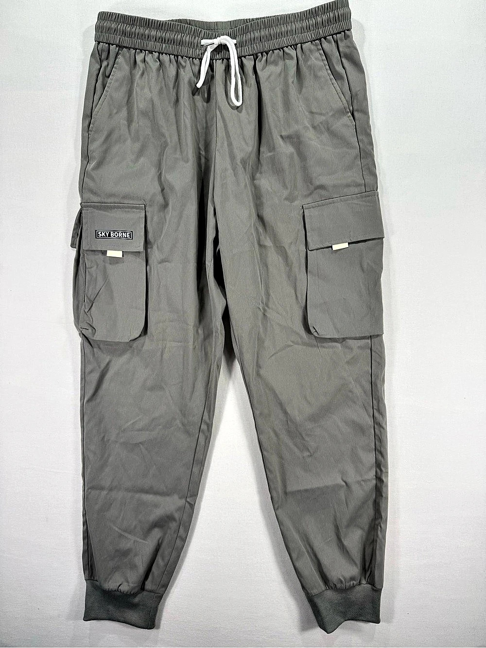 SKY BORNE Cargo Jogger Pants Gray XL